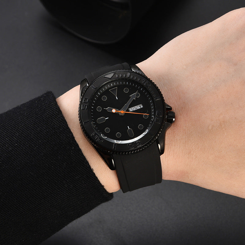 Multifunktionale Herren- Quarzuhr mit Silikonband – Bild 12 | LuxeStyle