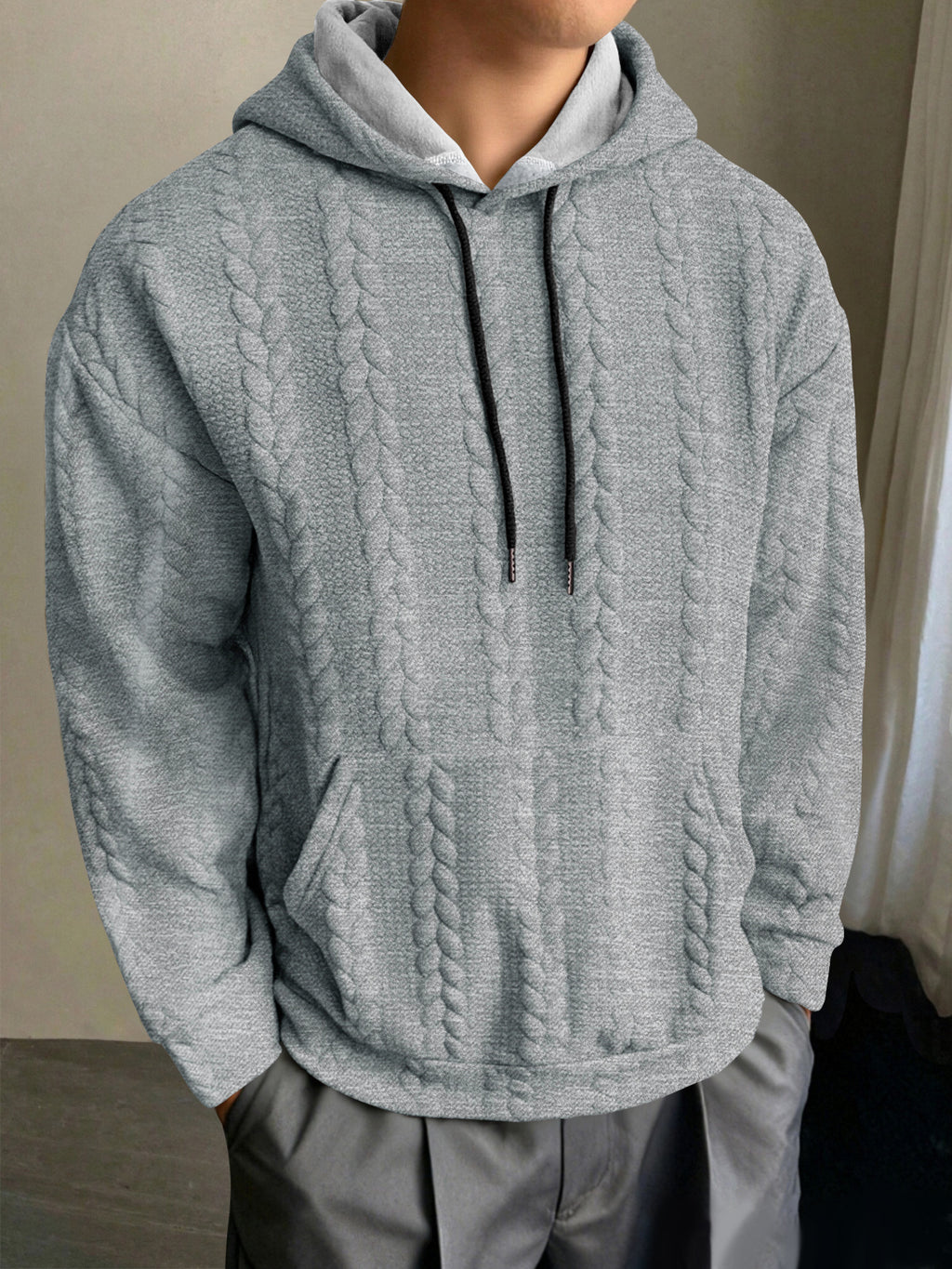Herren Kapuzenpullover Slim Fit