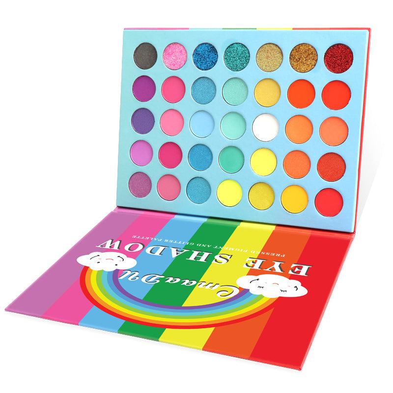 35 Farben Regenbogen Lidschatten-Palette – Bild 5 | LuxeStyle