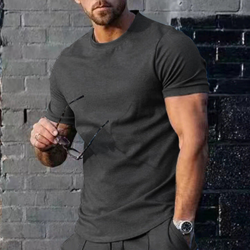 Herren Sommer Rundhals T-Shirt
