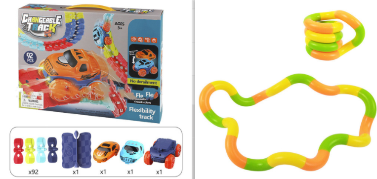 Flexibles Schienenauto-Spielzeugset – Bild 17 | LuxeStyle
