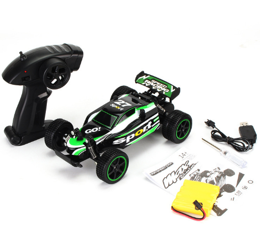 High-Speed RC Drift Car, 1:18, blau/gelb