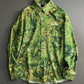 Grünblaues Pflanzenöl-Malerei-Shirt mit langen Ärmeln – Bild 6 | LuxeStyle