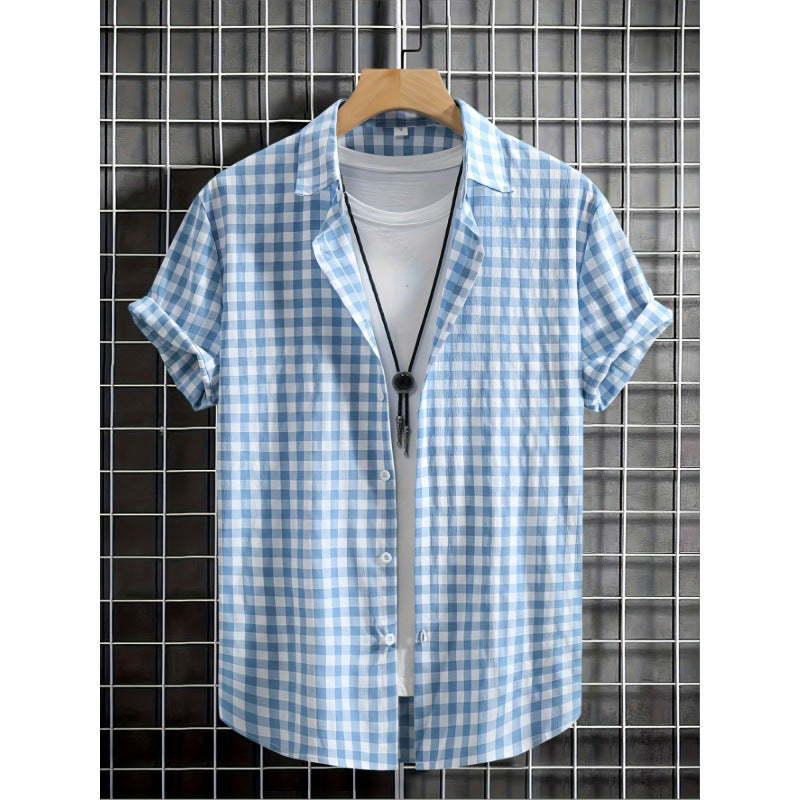 Herren Kurzarmhemd mit modischem Print – Bild 8 | LuxeStyle