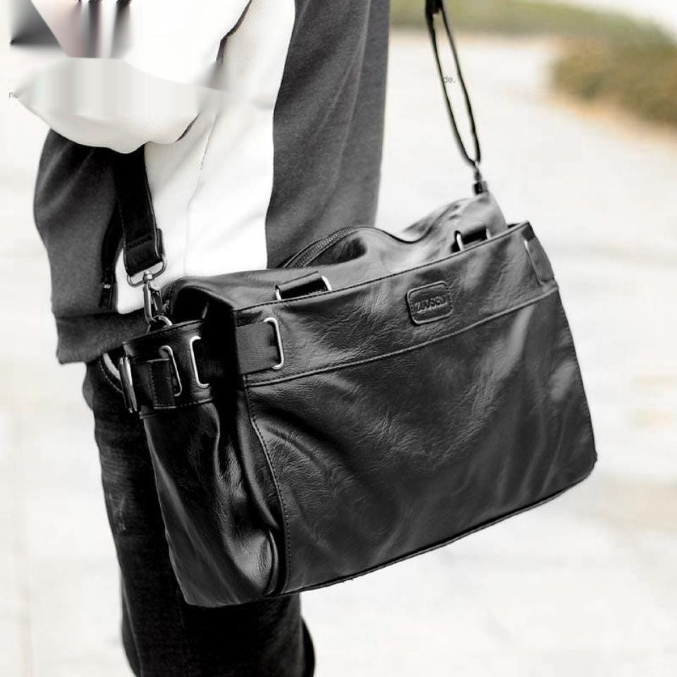 Leder Schultertasche für Herren