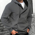 Color-Block Kapuzenpullover mit Half-Zip