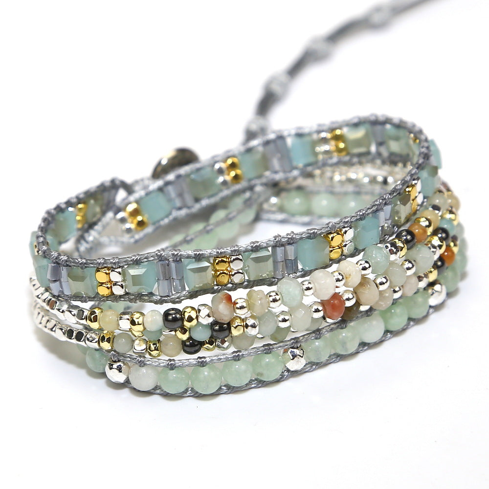 Geflochtenes Retro-Armband mit Onyx-Perlen – Bild 6 | LuxeStyle