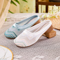 Sommer Mesh Bestickte Flats