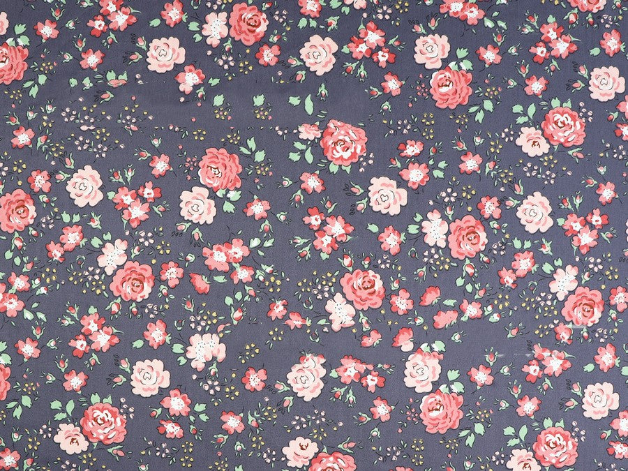 Geblümter Twill-Baumwollstoff mit Pflanzenmuster – Bild 10 | LuxeStyle
