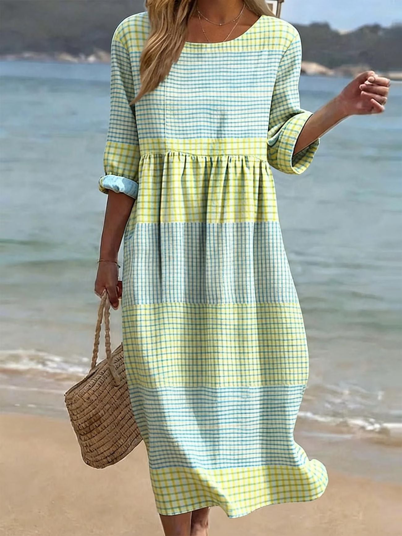 Relaxter Langarm-Kleid