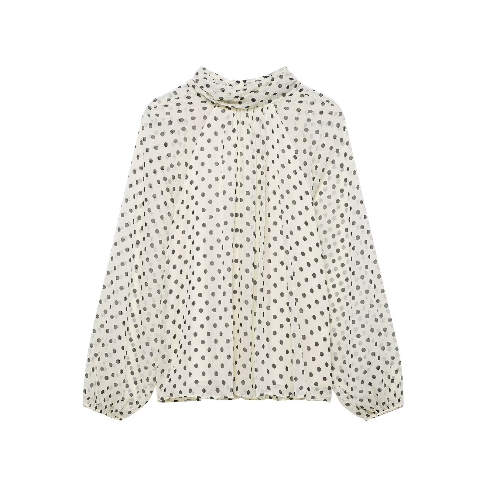 Polka-Dot Bluse