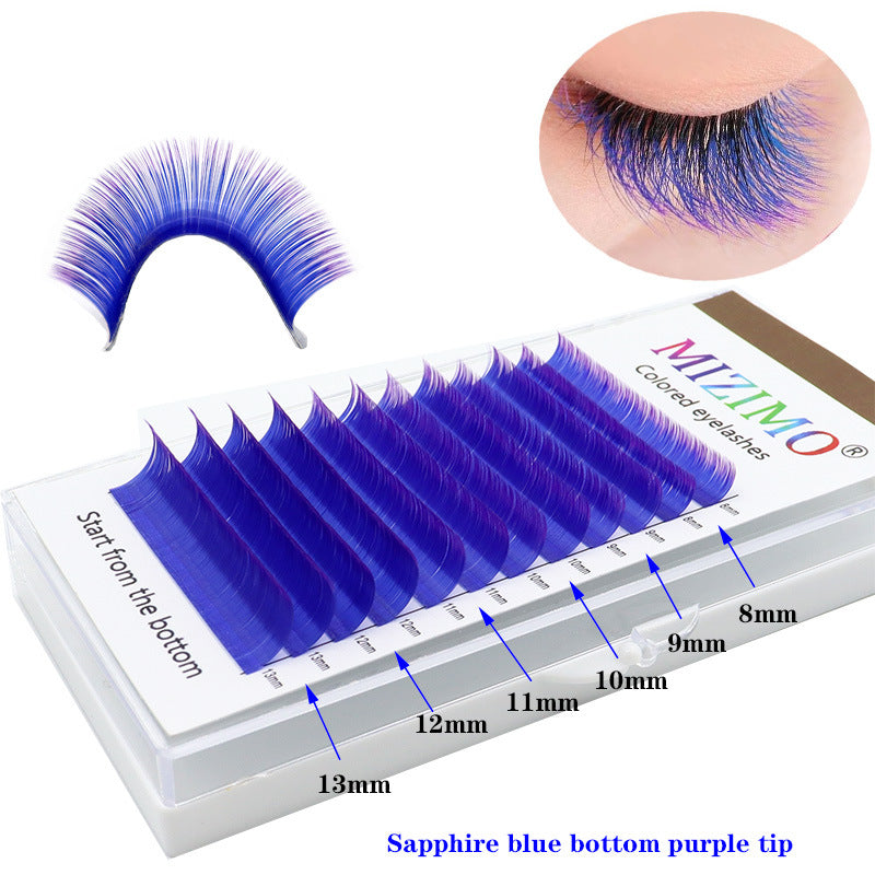 Farbige Wimpern Two-Tone Gradient 007 Purple