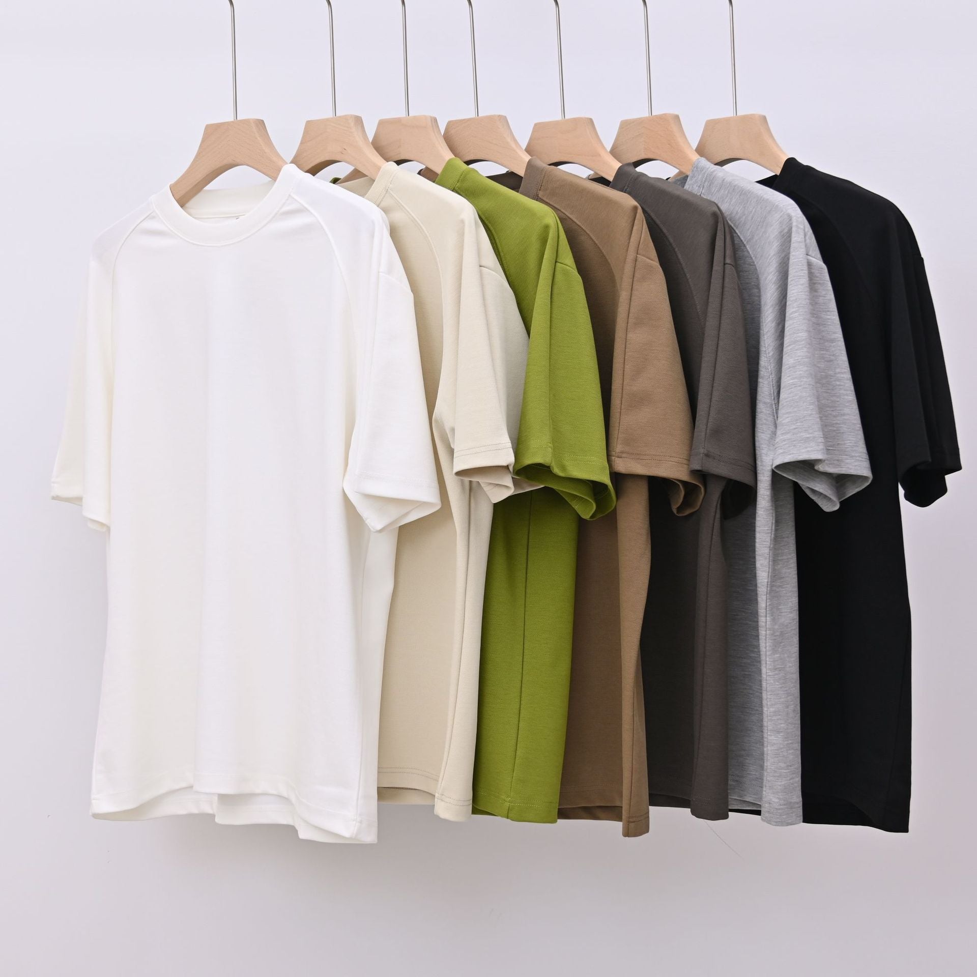 Herren Patchwork T-Shirt Weit geschnitten