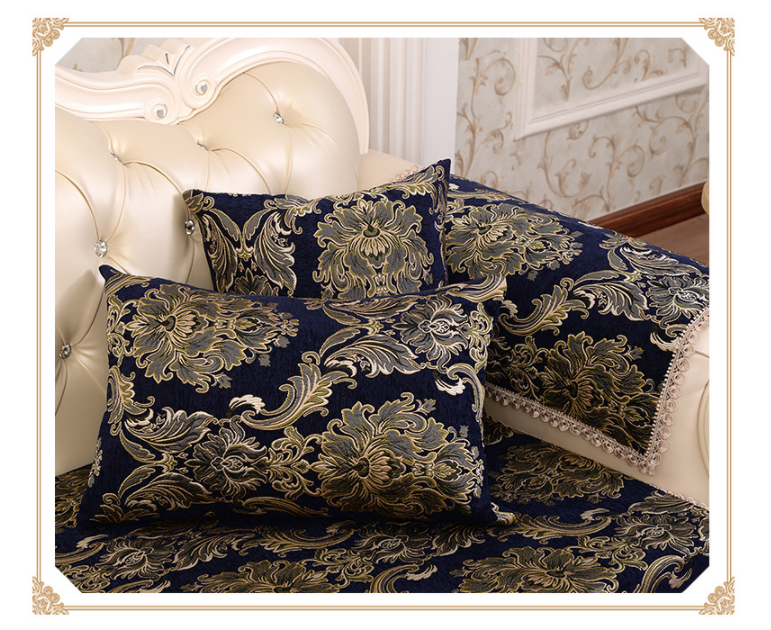 Sofa-Kissenbezug, rutschfest, Chenille – Bild 3 | LuxeStyle