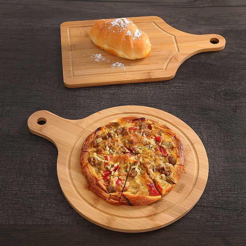 Bambus-Pizzaschneidebrett 33x18 cm – Bild 2 | LuxeStyle
