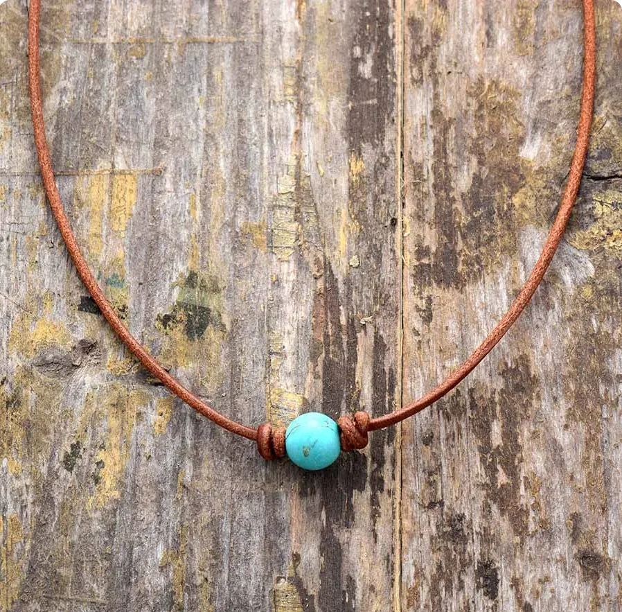 Mala Halskette mit 108 Natursteinperlen – Bild 2 | LuxeStyle