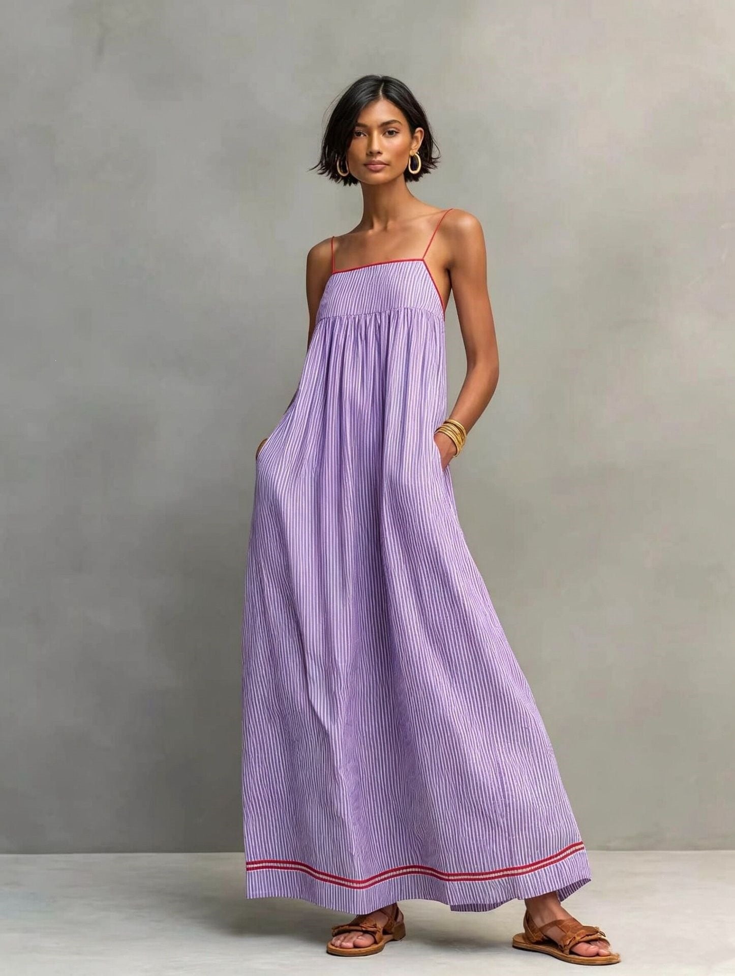 Trägerloses Casual Maxikleid