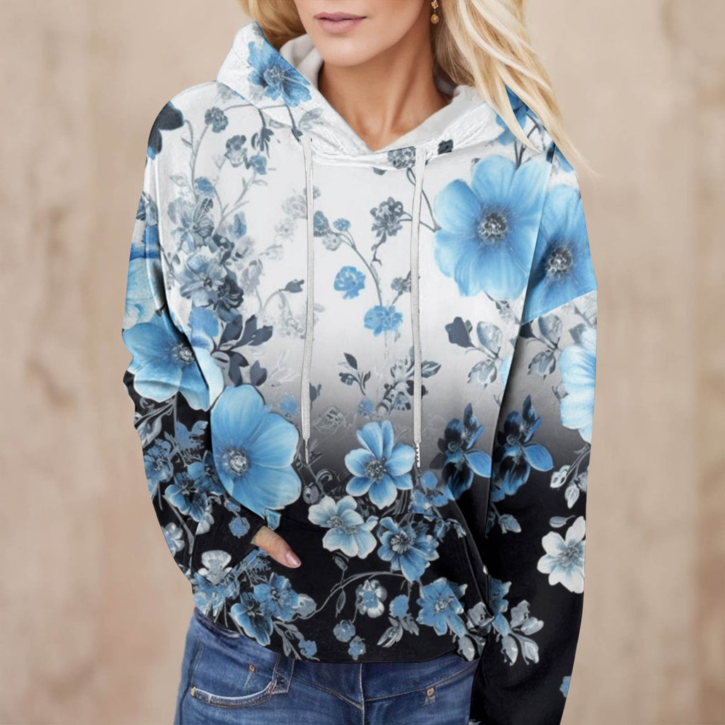 3D Digital Print Freizeit-Sweatshirt für Damen