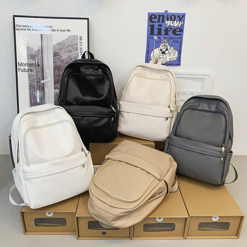 PU Leder Rucksack für Studierende