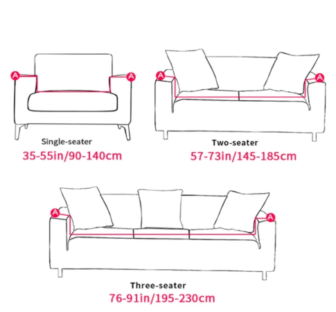 Elastischer Sofa-Bezug mit Pflanzenmuster – Bild 5 | LuxeStyle