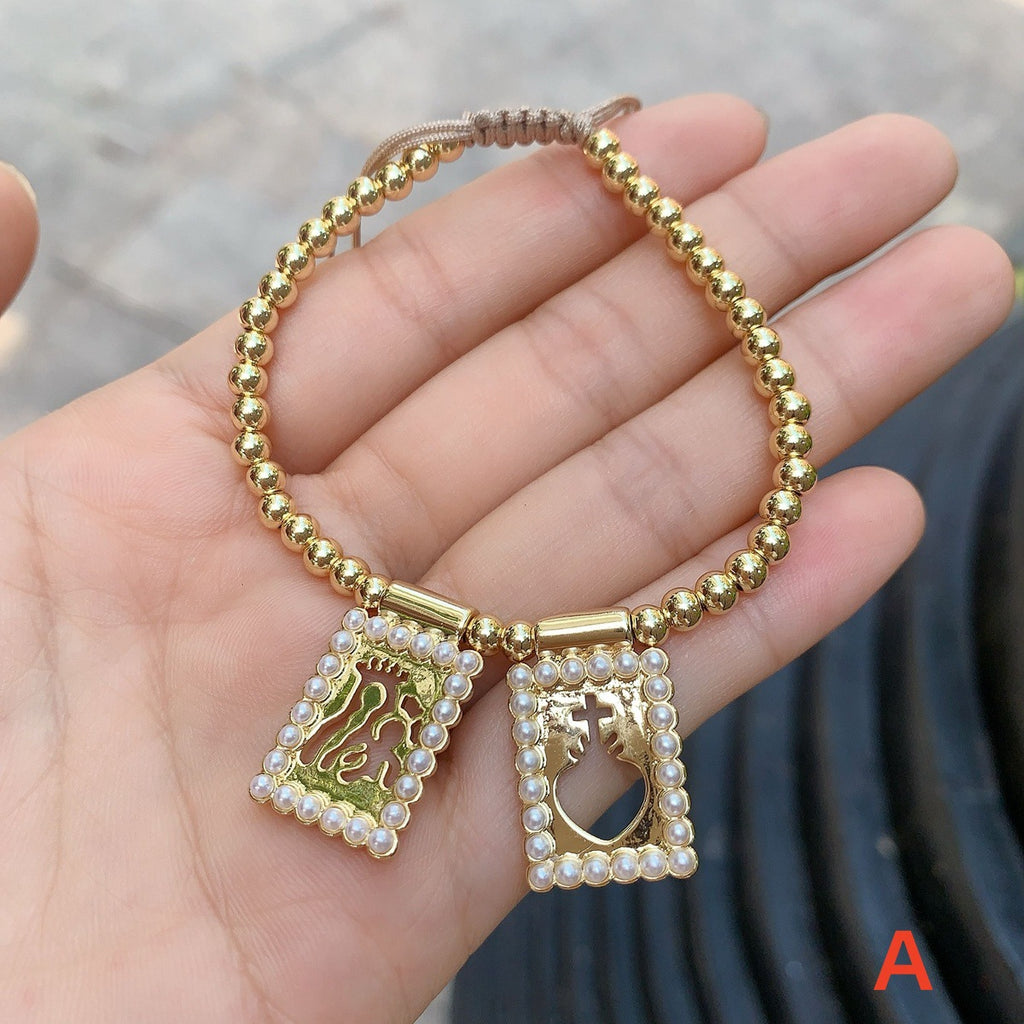 Herz-Kreuz-Muschel-Armband