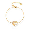 Charity Armband mit Zirkonia, Herz & Kette – Bild 5 | LuxeStyle