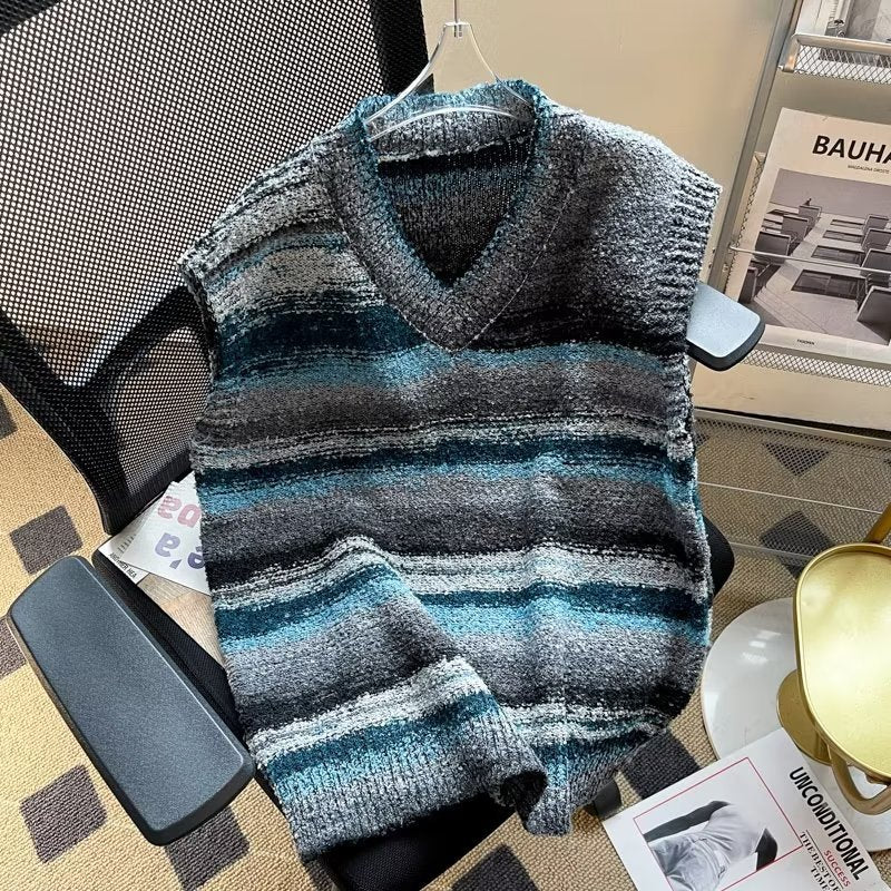 Herren-Striped-Weste
