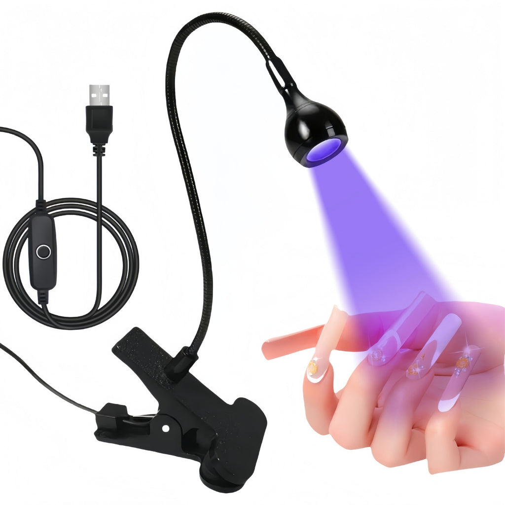 USB-Nagellampe mit Schwanenhals und Clip – Ansicht 8