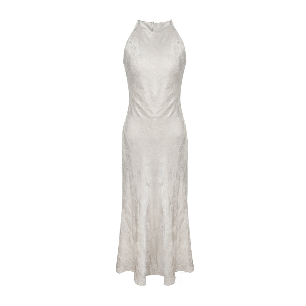 Figurbetontes Neckholder-Kleid ohne Ärmel