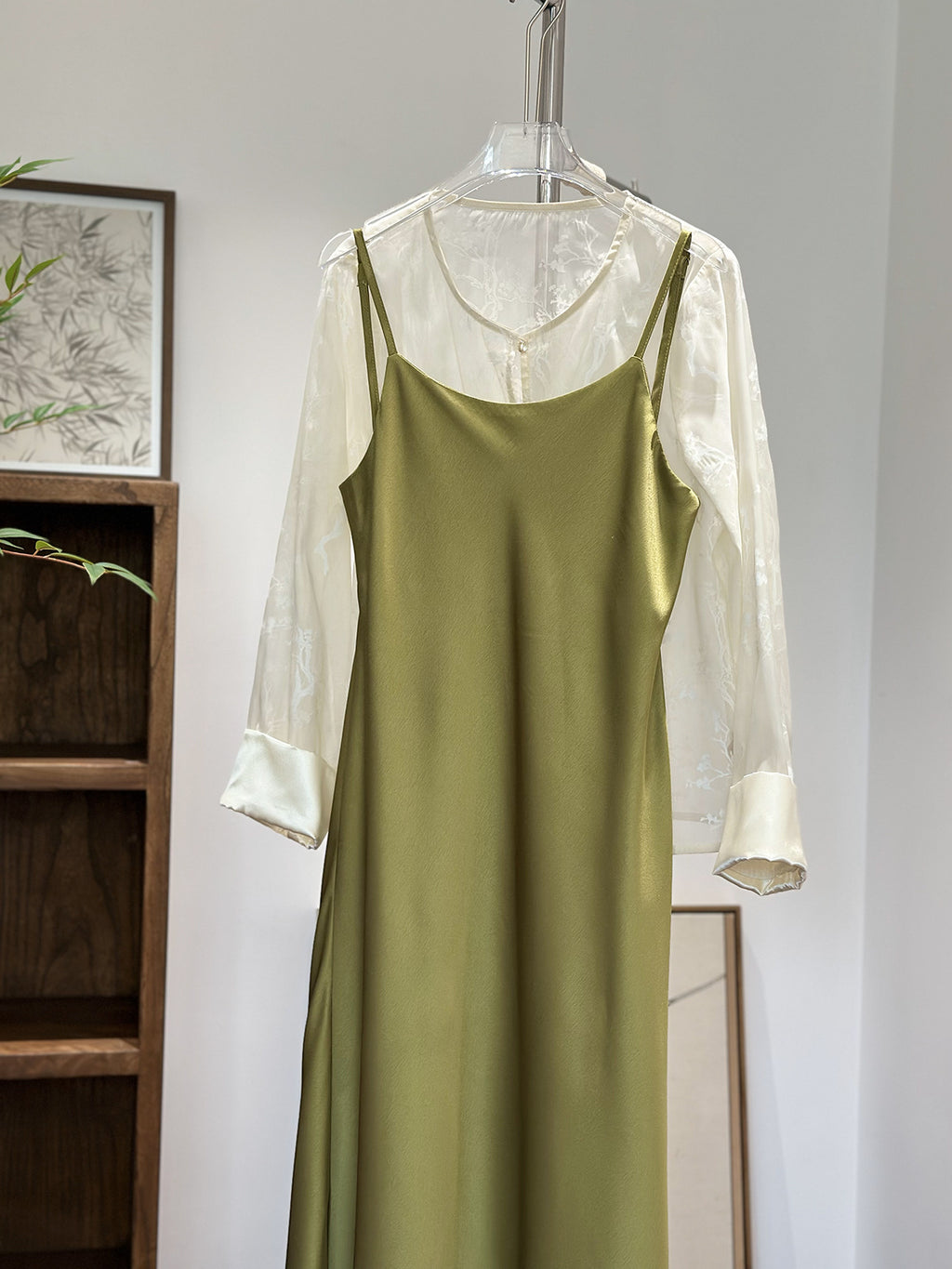 Elegantes Slip Dress im New Chinese-Stil