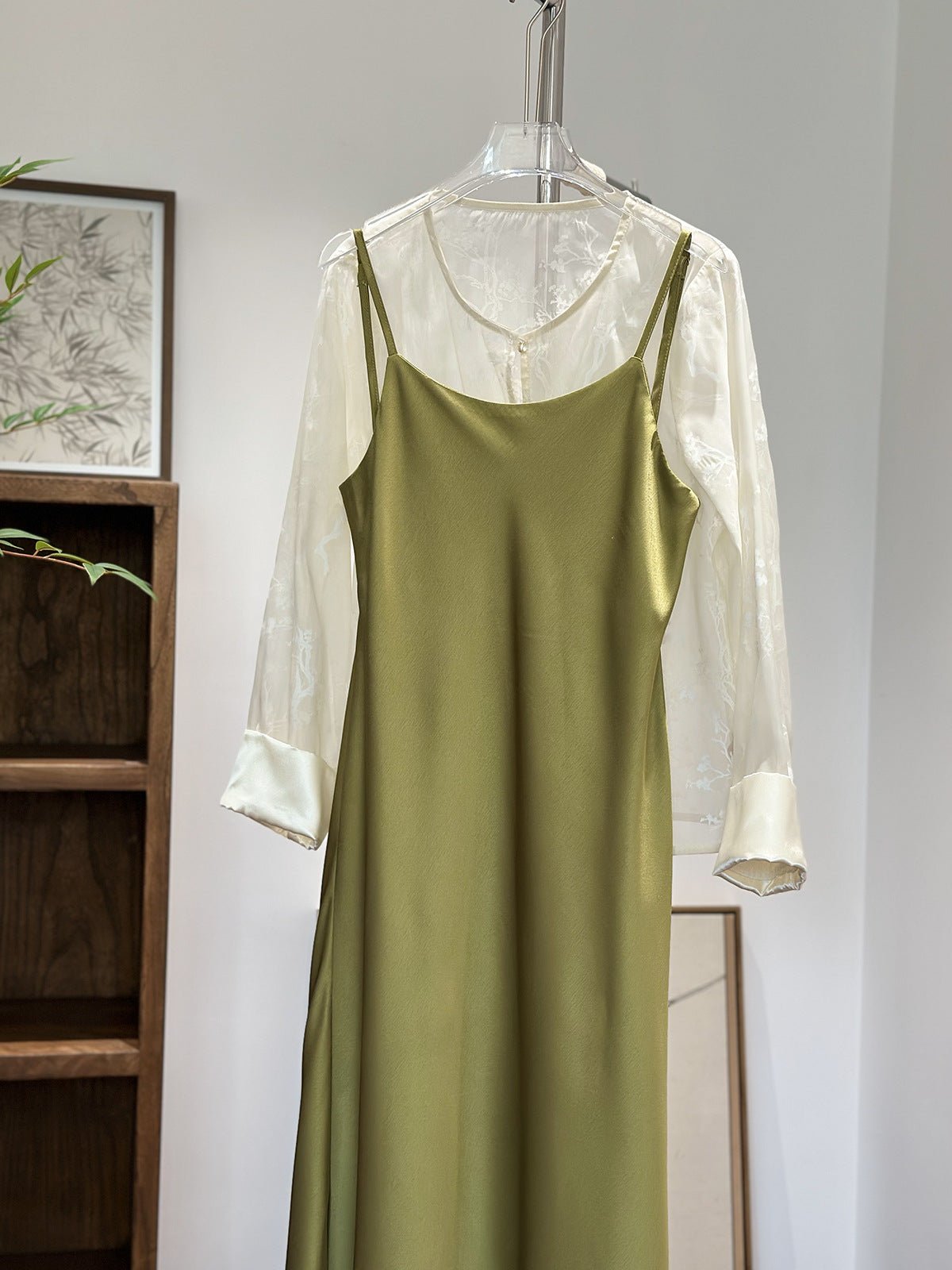 Elegantes Slip Dress im New Chinese-Stil