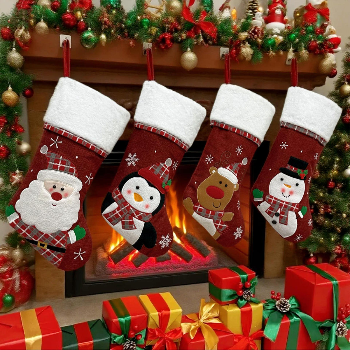 Weihnachtsstrumpf-Geschenkbeutel Anhänger – Bild 2 | LuxeStyle