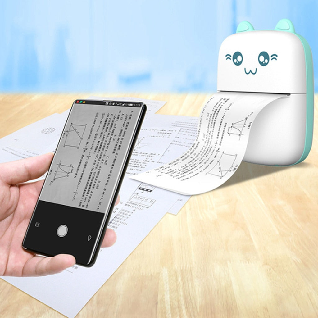 Portabler Mini-Drucker für Fotos & Notizen – Bluetooth/WiFi