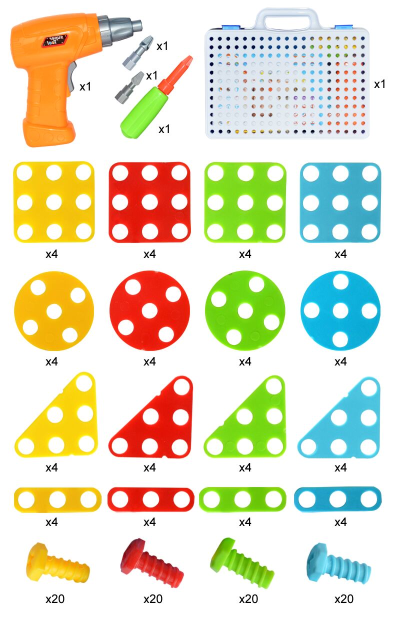 Kreatives Schraubpuzzle-Set für Kinder