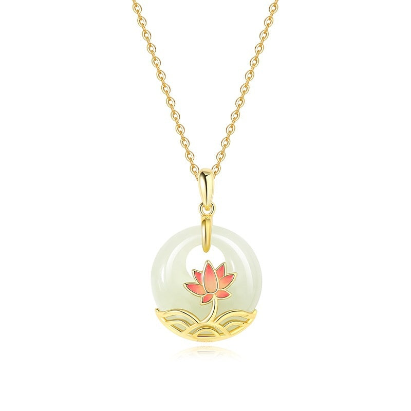 Silberkette und Armband mit Lotus-Anhänger | LuxeStyle