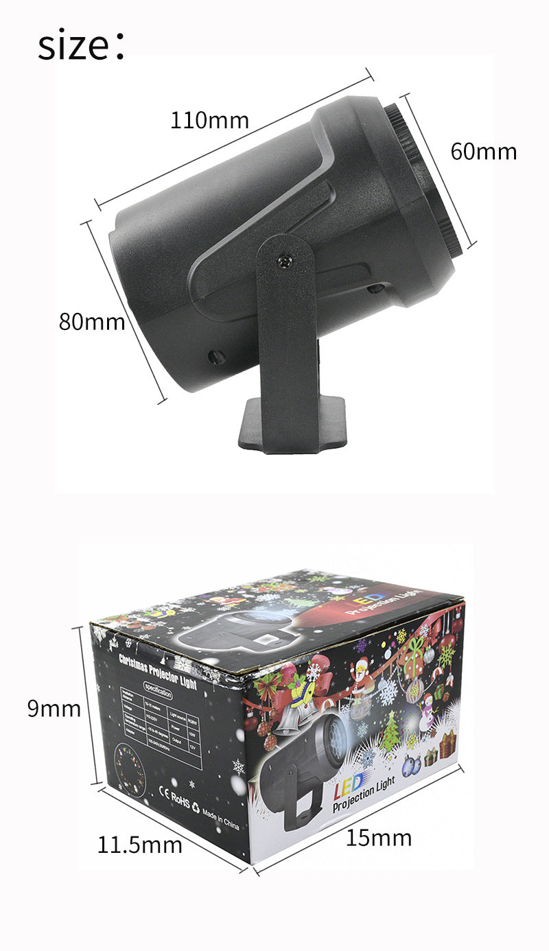 LED Projektor Lampe mit Schneeflocken-Effekt – Bild 6 | LuxeStyle