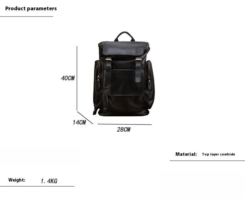 Handgefertigter Herrenrucksack aus echtem Leder – Bild 12 | LuxeStyle