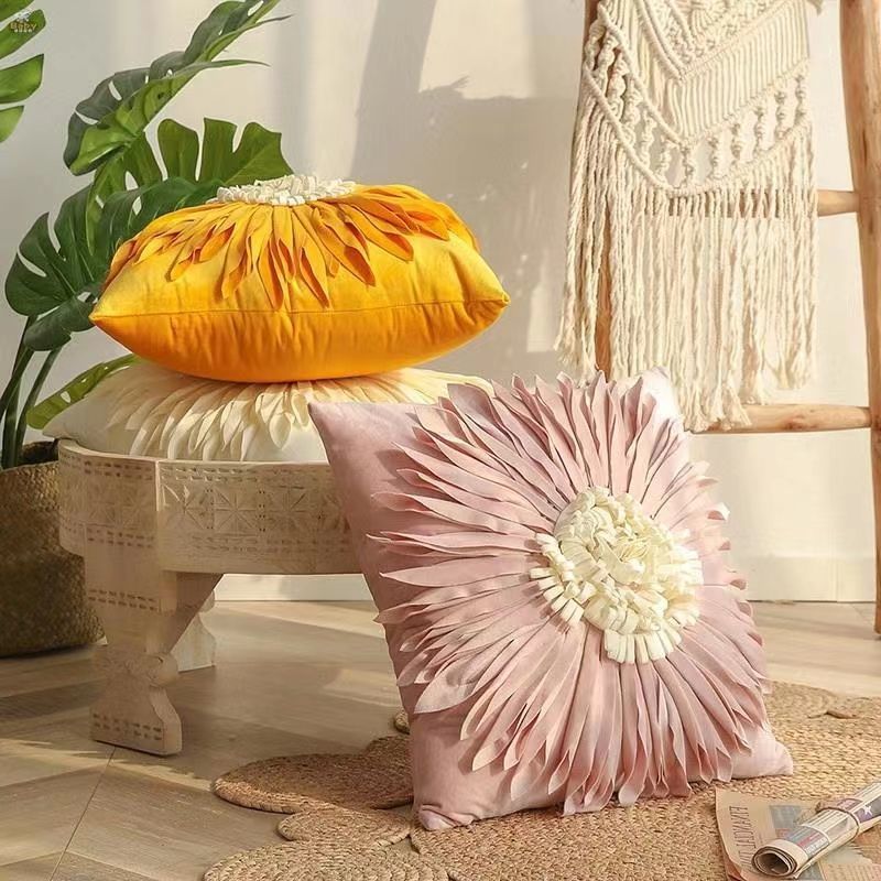 Kissenbezug Chrysantheme, einfarbig