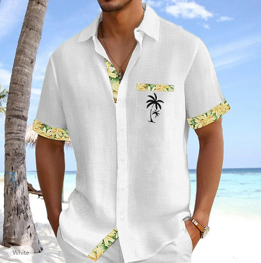 Kurzärmliges Polo-Shirt mit Blumenmuster – Bild 17 | LuxeStyle