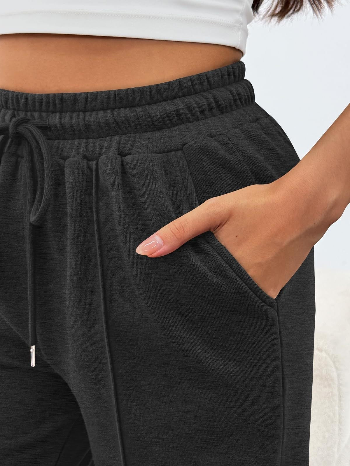 High-Waist Wide-Leg Hose für Damen