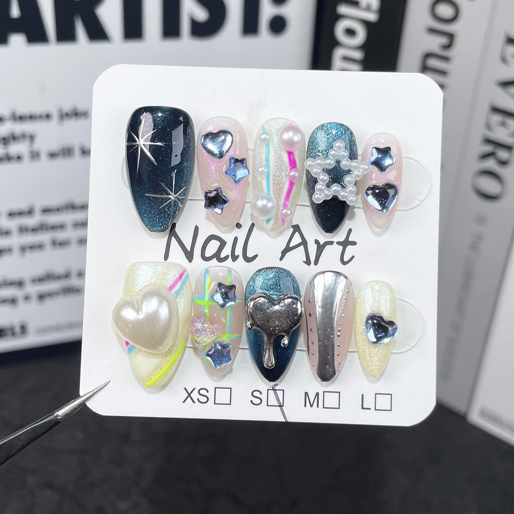 Mandelförmige Fake Nails