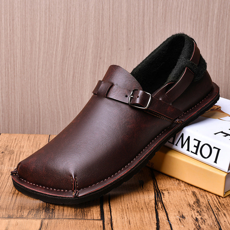 Herren Lederschuhe mit weicher Sohle