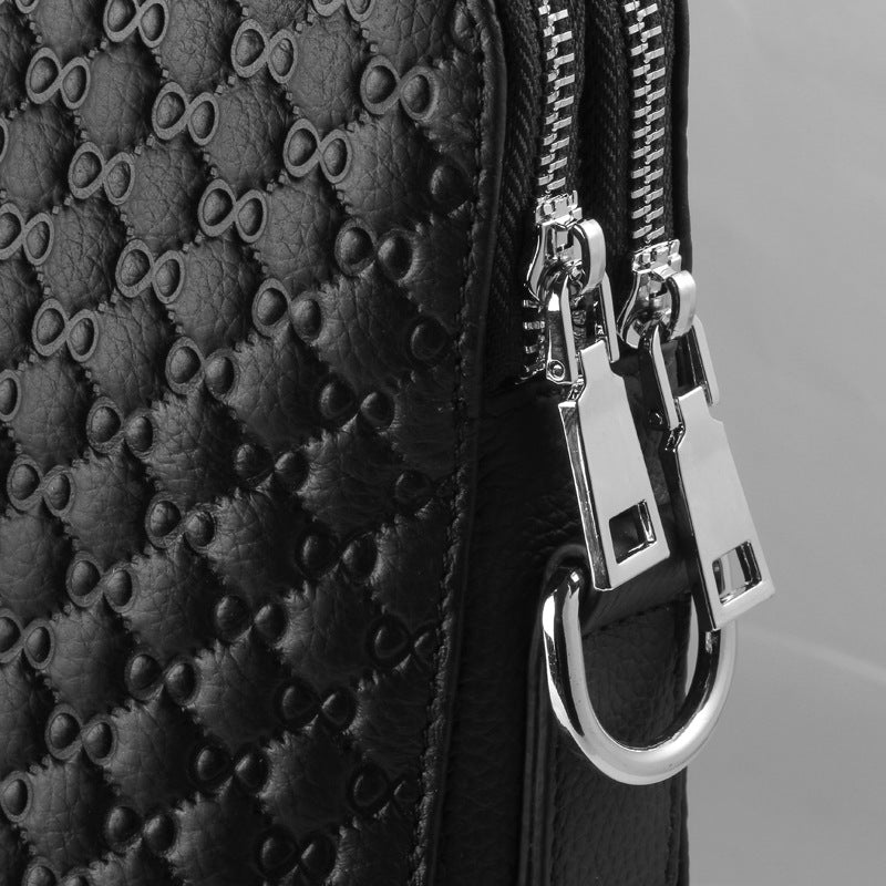 Business-Mappe aus Leder mit 8-förmigem Muster | LuxeStyle