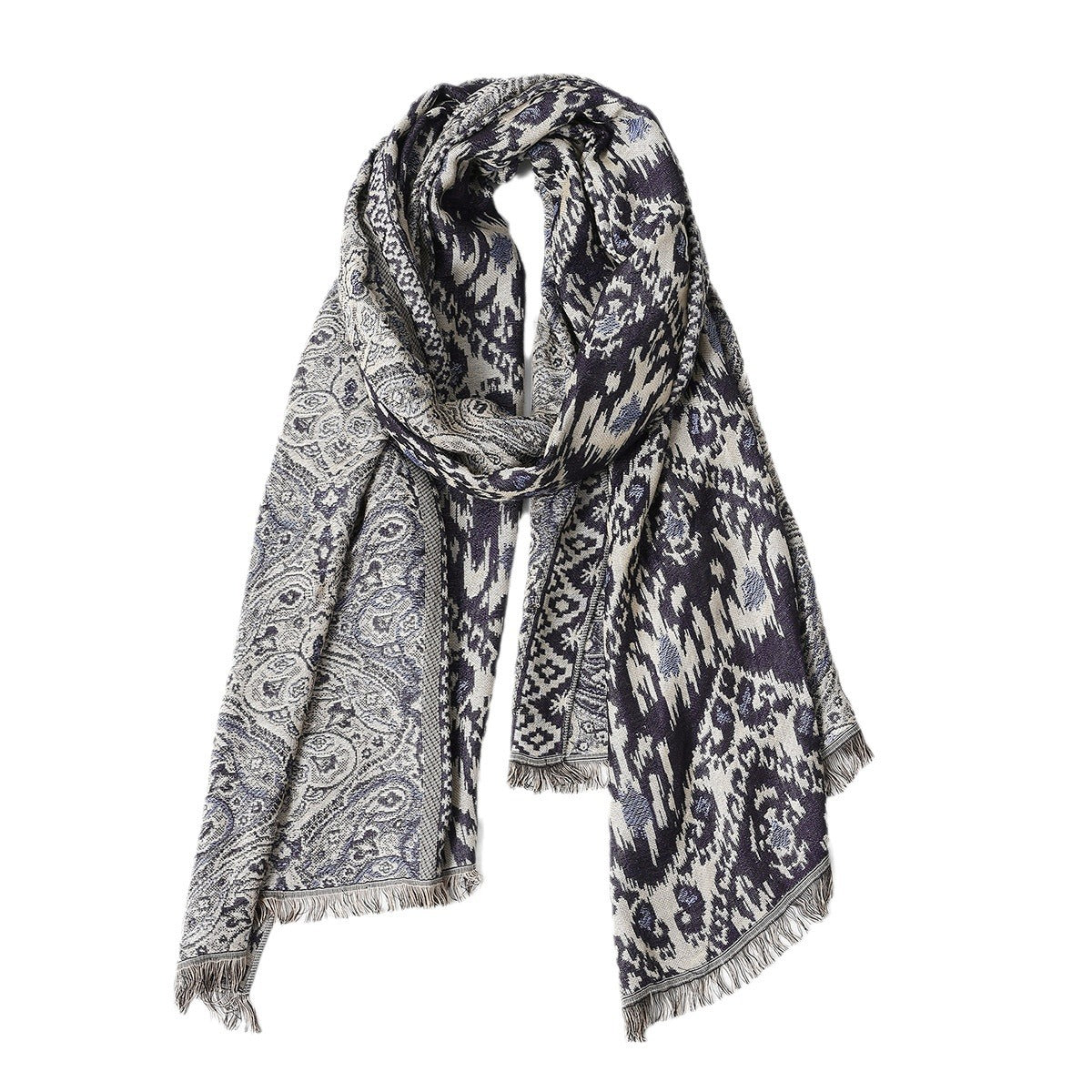 Kaschmirähnlicher Jacquard-Schal aus Viskose | LuxeStyle
