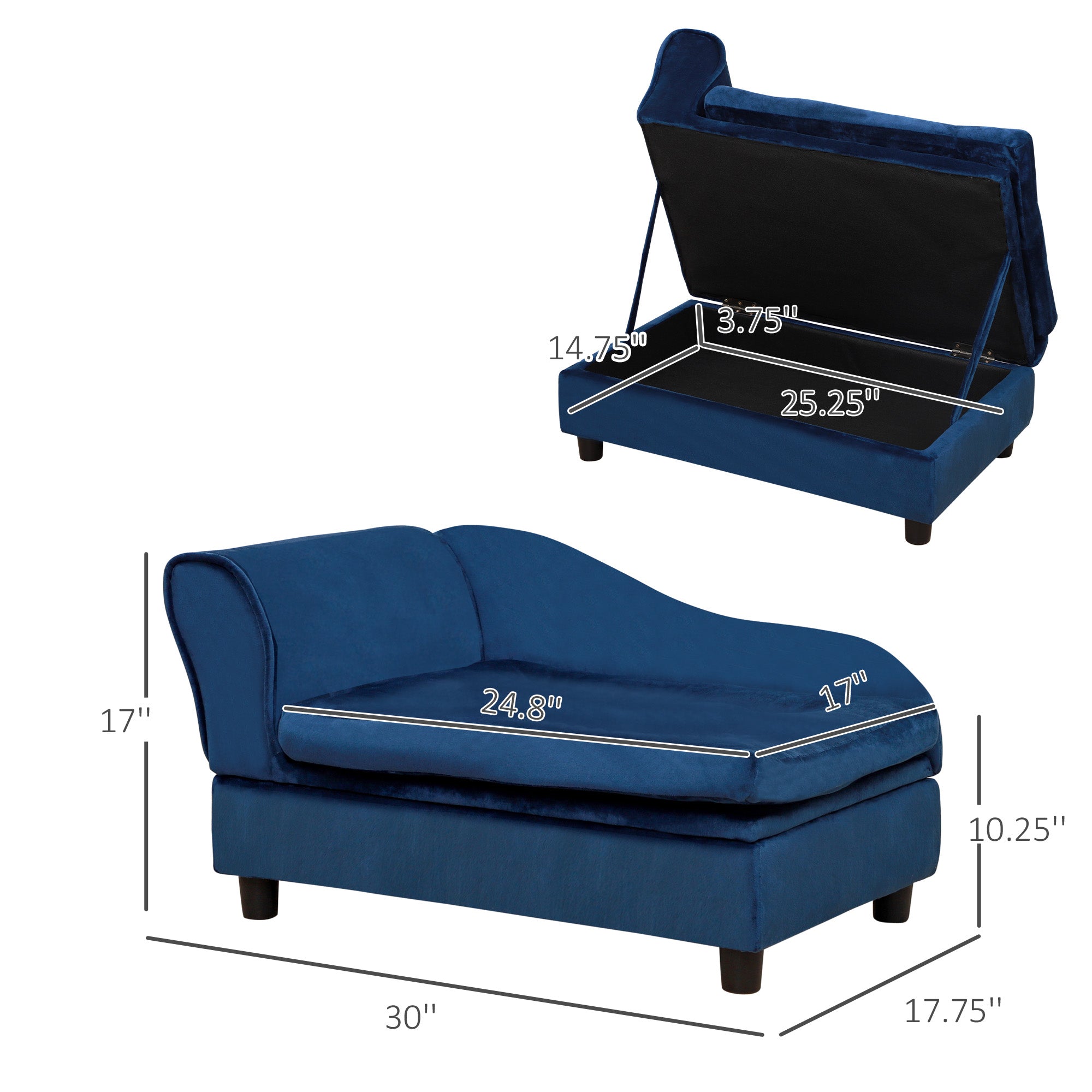 Haustier-Sofa mit Stauraum