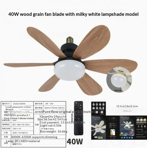 Intelligente Deckenventilator mit Licht