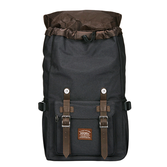 Linen-Oxford Rucksack mit Deckel, 47 cm × 28 cm × 17 cm | LuxeStyle