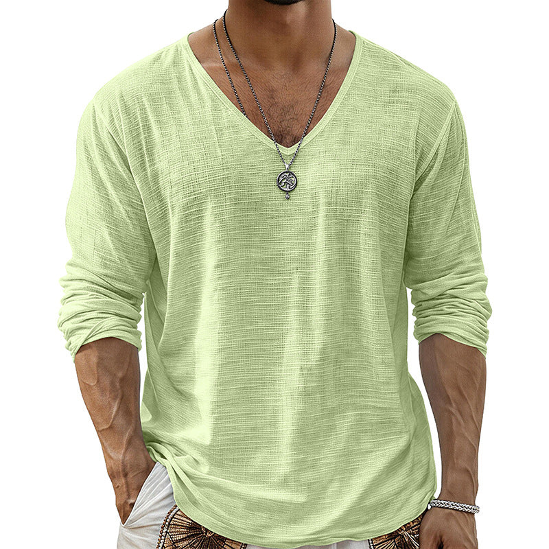 Loose-fit Baumwoll-Leinen Basis-Top – Bild 10 | LuxeStyle