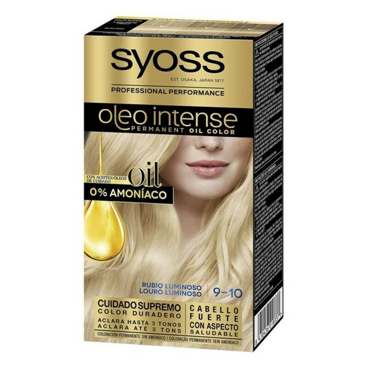 Dauerfärbung Syoss Olio Intense Lichtblond Nº 9,10 Platinblond Nº 9.10