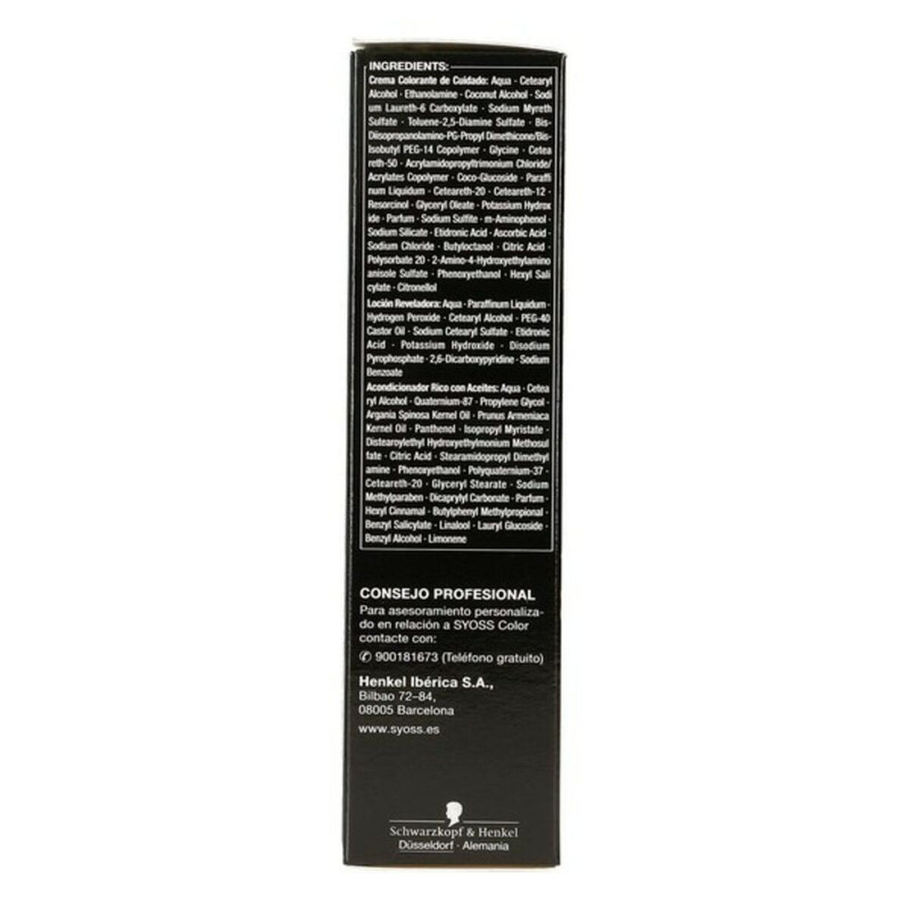 Dauerfärbung Syoss Olio Intense Kastanie Nº 3,10 Platinblond Nº 3.10-C